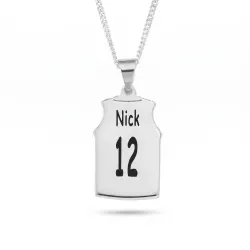 basketbal Naamkettingen met hanger in zilver - My Letter
