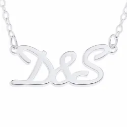 initiaal Naamkettingen met hanger in zilver - My Letter