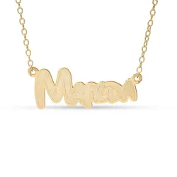 Naamkettingen met hanger in 9 karaat goud - My Letter