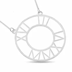 rond Naamkettingen met hanger in zilver - My Letter
