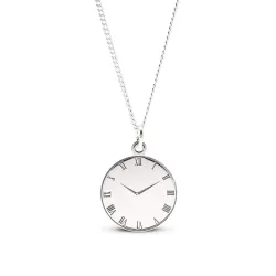 rond Naamkettingen met hanger in zilver - My Letter