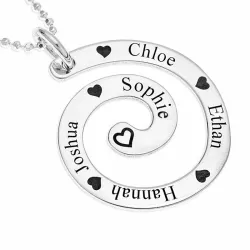 Naamkettingen met hanger in zilver - My Letter