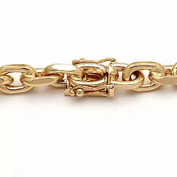 BNH Anker facet armband in 14 karaat goud 18,5 cm x 9,0 mm