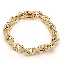 BNH Anker facet armband in 8 karaat goud 18,5 cm x 9,0 mm
