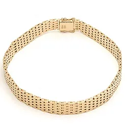 BNH Schakelarmband in 14 karaat goud 18,5 cm x 9,0 mm