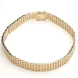 BNH Schakelarmband in 14 karaat goud 21,0 cm x 9,0 mm