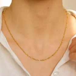 BNH singaporeketting in 14 karaat goud 45 cm x 2,3 mm