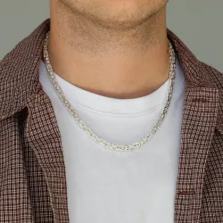 koningsketting in zilver 50 cm x 4,8 mm