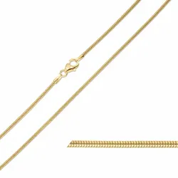 BNH slangenketting in 8 karaat goud 50 cm x 1,2 mm