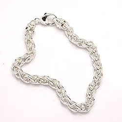 Bnh palm armband in zilver 18,5 cm x 6,0 mm