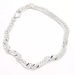 Bnh singapore armband in zilver 18,5 cm x 4,7 mm