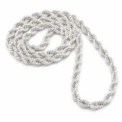 BNH cordel ketting in zilver 60 cm x 4,5 mm