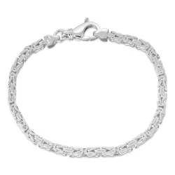 Koning armband in zilver 21 cm x 3,2 mm