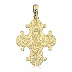 21 x 25 mm goud dagmarkruis in 14 karaat goud - Amoré