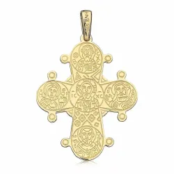 25 x 30 mm goud dagmarkruis in 14 karaat goud - Amoré