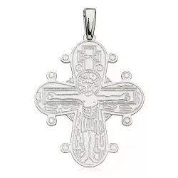 29 x 35 mm dagmarkruis met onze vader in zilver - Amoré