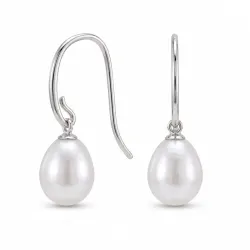 parel oorbellen in zilver
