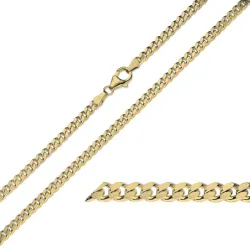 BNH pantserketting in verguld sterlingzilver 50 cm x 4,0 mm