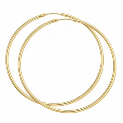 62 mm BNH creool in verguld sterlingzilver
