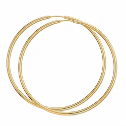60 mm BNH creool in verguld sterlingzilver