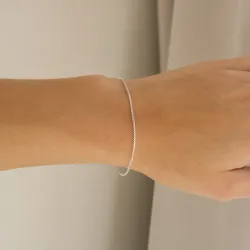 BNH venetiaanse armband in zilver 21 cm x 1,0 mm