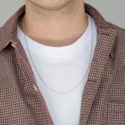 BNH slangenketting in zilver 60 cm x 1,5 mm