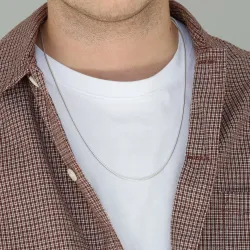 BNH slangenketting in zilver 60 cm x 1,7 mm