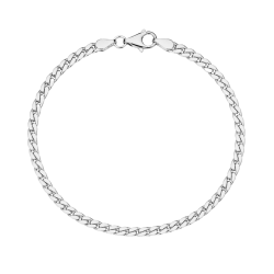 BNH pantserarmband in zilver 18,5 cm x 2,7 mm