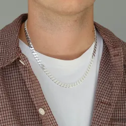 BNH pantserketting in zilver 50 cm x 6,6 mm