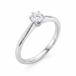 lab grown diamant solitaire ring in zilver