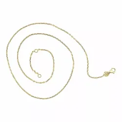 Ankerketting in verguld sterlingzilver 38 plus 3cm x 1,4 mm