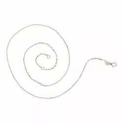 Ankerketting in gerodineerd zilver 38 plus 3cm x 1,4 mm