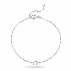 letter c zirkoon armband in zilver - My Letter