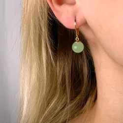 oorbellen in verguld zilver - Loom Stones