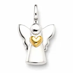 engel hanger in zilver en verguld sterlingzilver