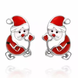 kerstman oorbellen in zilver - Little Ones