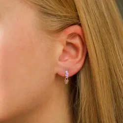 multikleurige halfcreool in zilver