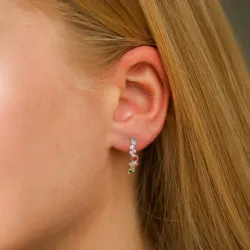 multikleurige halfcreool in zilver - Bubbly Twist