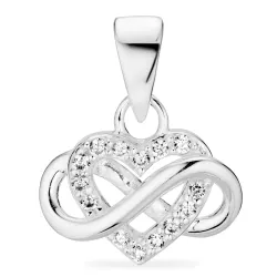 infinity zirkoon hanger in zilver