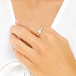 infinity zirkoon ring in zilver