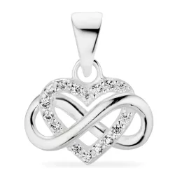 infinity zirkoon hanger in zilver