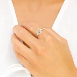 infinity zirkoon ring in zilver