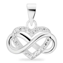 infinity zirkoon hanger in zilver