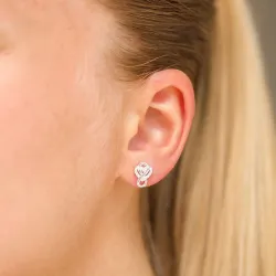 infinity zirkoon oorbellen in zilver