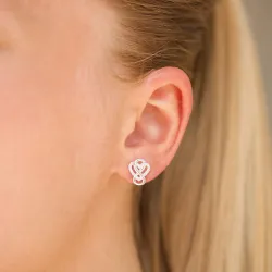 infinity zirkoon oorbellen in zilver