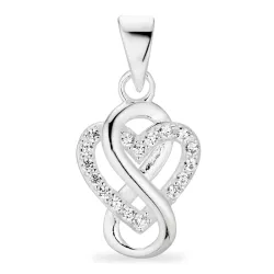 infinity zirkoon hanger in zilver