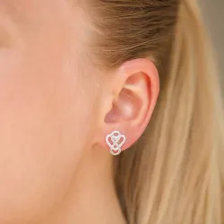 infinity zirkoon oorbellen in zilver
