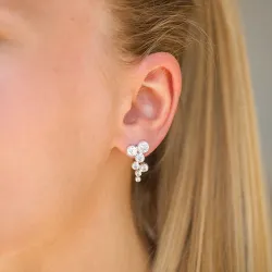 zirkoon oorbellen in zilver - Bubbly Sparkle