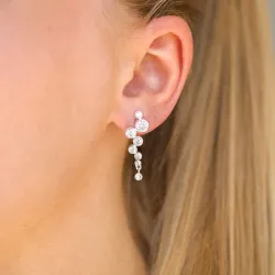 zirkoon oorbellen in zilver - Bubbly Sparkle