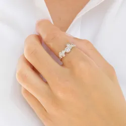 zirkoon ring in zilver - Bubbly Sparkle